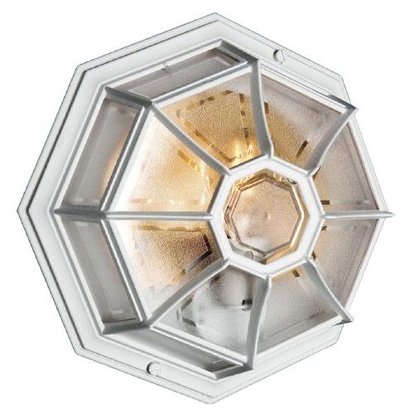 [NOR-22-01] Luminaire  Plafond Apollo blanc E27 60W 230V IP44