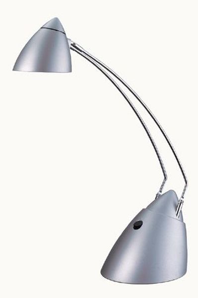[LB-9010/28] Luminaire  Lampe de bureau argent articule G6,35 35W INTIMUS