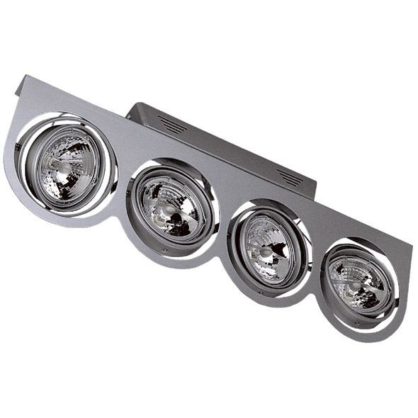 [LK-XF004H] Luminaire  PROJ.ORIENT. 4XAR111 50W+ALIM