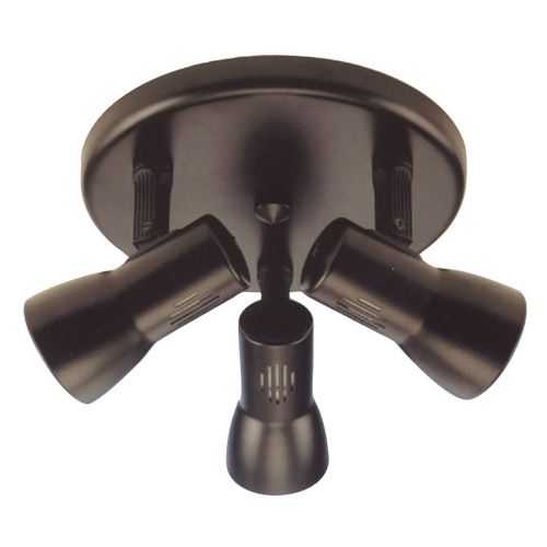 [SPOT-31] Luminaire  Plafonnier 3xr63 noir 60W E27 230V