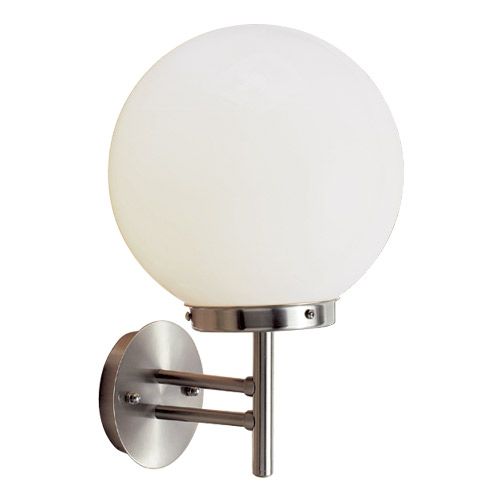 [LK-TL10051] Luminaire  Applique inox-opal E27 100W IP44 230V