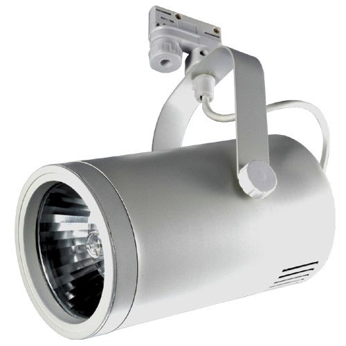 [LK-XFST63-5] Luminaire  Projecteur Rail 3 allumages argent G12 70W 230V