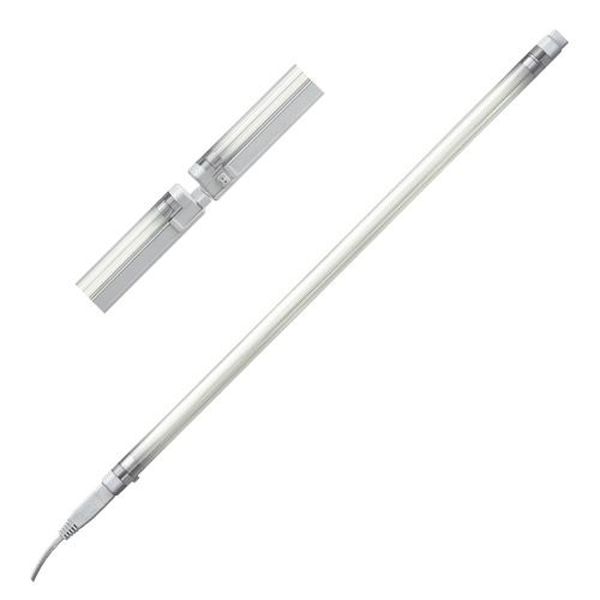[LU-1235] Luminaire  Reglette Linea T4 20W+Interrupteur+Tube 600mm 230V fluorescente