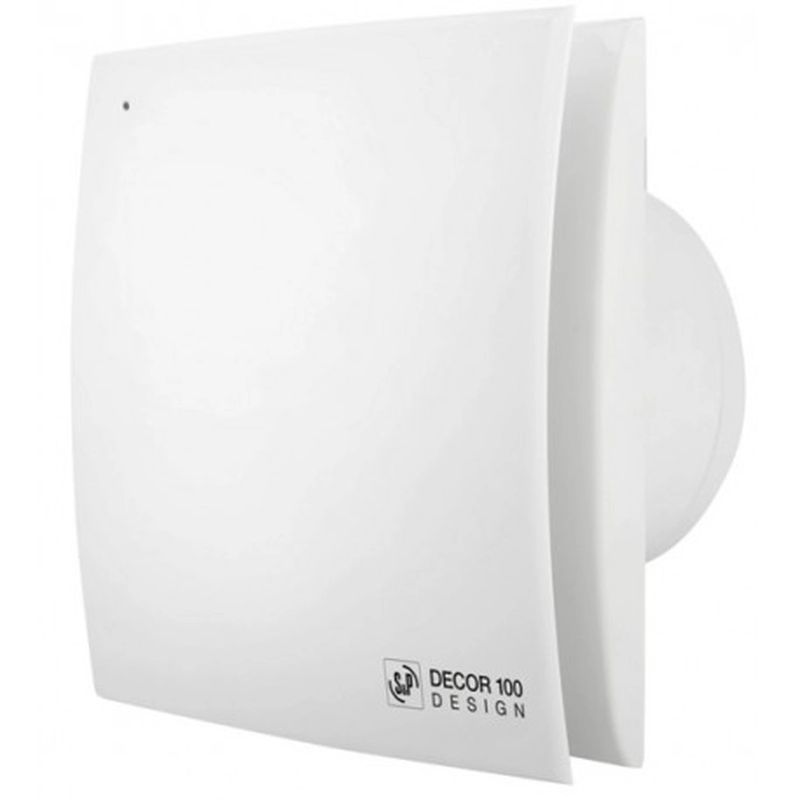 Aérateur extra-plat design, 80 m3/h, 10,7W, clapet anti-retour, D 100 mm