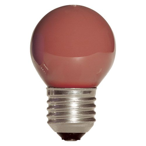 Lampe Sphérique Ilumination Rouge E27 15W 230V couleur