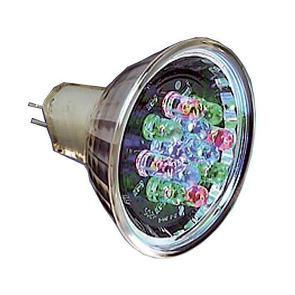 Ampoule MR16 LED Vert 1.5W 12V GU5.3 couleur