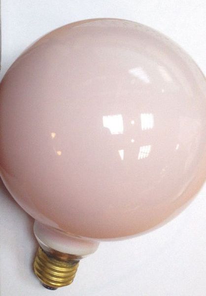 [L-3309] Ampoule Globe Rosa D125mm 60W E27