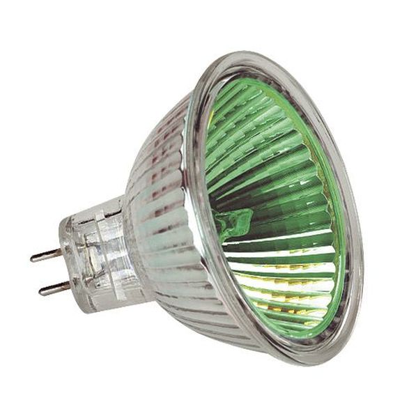 [L-4953] Ampoule MR16 Vert T 50W 12V Flood 38° halogène couleur
