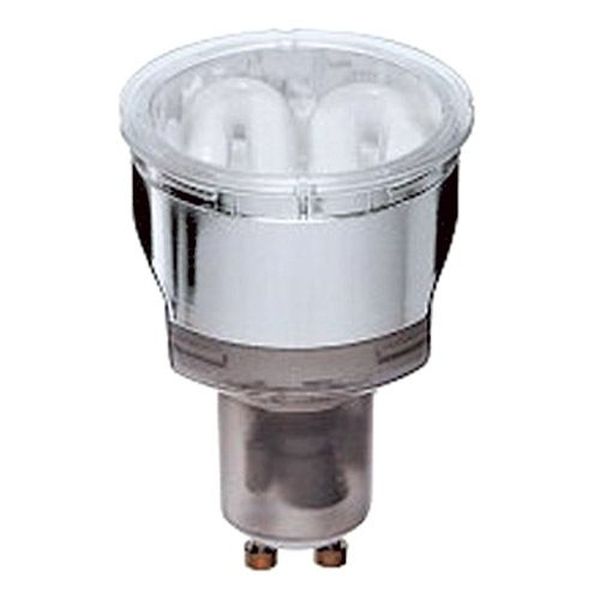 [L-63008] Ampoule GU10 Economique Ø50 7W 827 2700°K 230V Confort Fluocompacte 230v