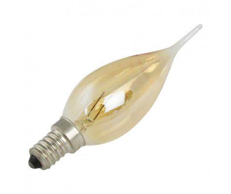 Lampe NR Flamme Coup de Vent 25W E14 Gold 230V