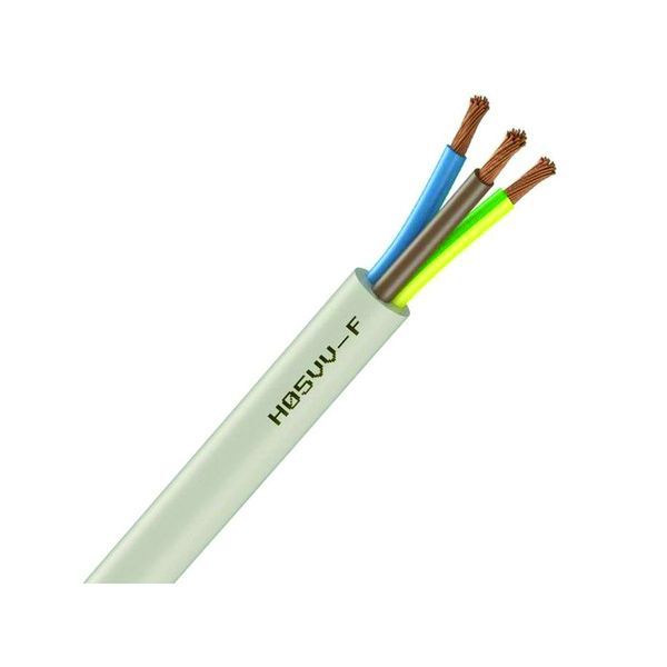 Câble Électrique Souple H05Vv-F Blanc 3G1.5 - Prix au mètre