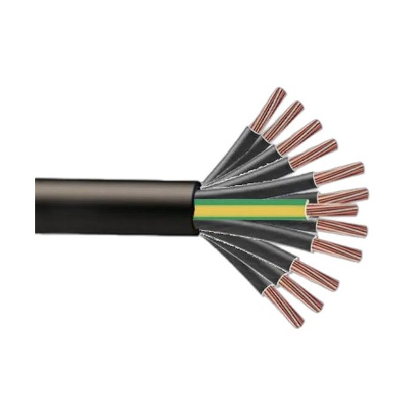 Câble Électrique U-1000 R2V 7G1.5 mm² Cuivre Rigide Noir - Couronne De 50M