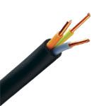 [CAB-1509] Câble Électrique U-1000 R2V 3X2.5 mm² Cuivre Rigide Noir - Couronne De 50M