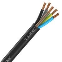 Câble Électrique U-1000 R2V 5G25 mm² Cuivre Rigide Noir - Prix au mètre