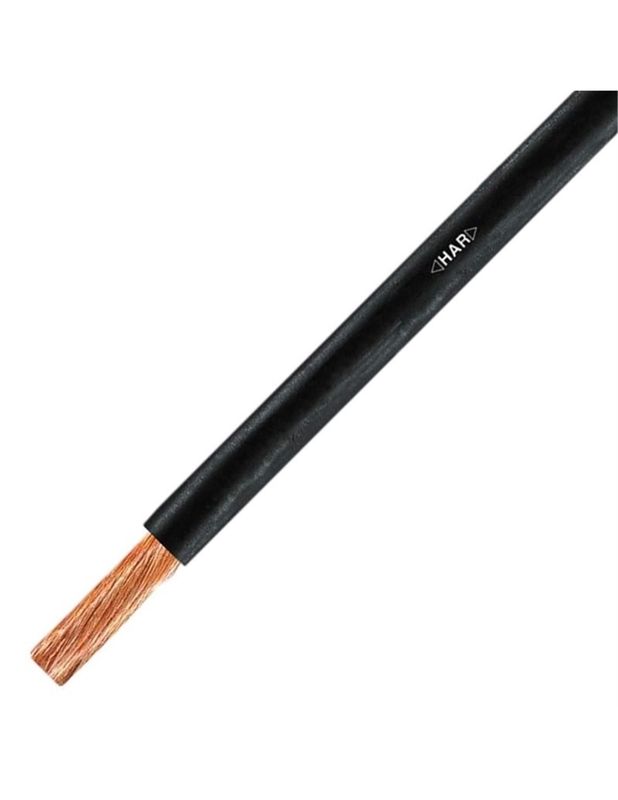 Câble Électrique H07Rn-F 1X50 mm² Souple Noir Cuivre - Prix au mètre