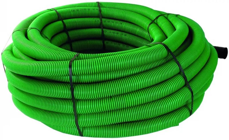 [ICTA-20V] Gaine Électique ICTA 3422 D20 Vert Avec Tire Fil - Couronne de 100m