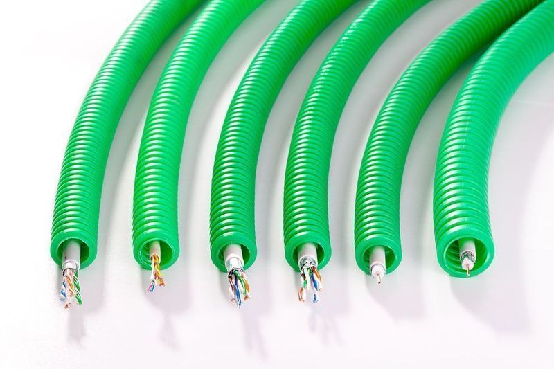 Gaine Préfilée Électique Grade 3 Sat 2200Mhz F/Ftp Ø20 - Couronne De 100M