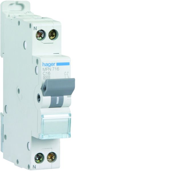 [HAG-MFN716] Disjoncteur 1p+n 3ka c16a 1m MFN716 elec