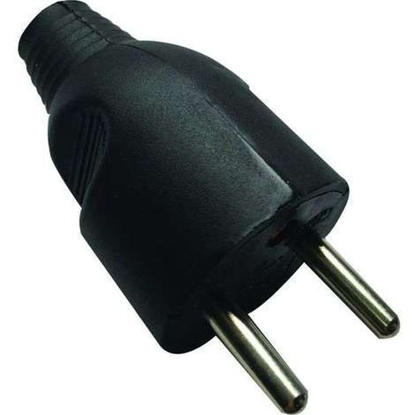 Fiche male 16a+t noir s/droite -21141 elec