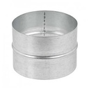Manchon raccord mâle en acier galvanisé, D 125 mm